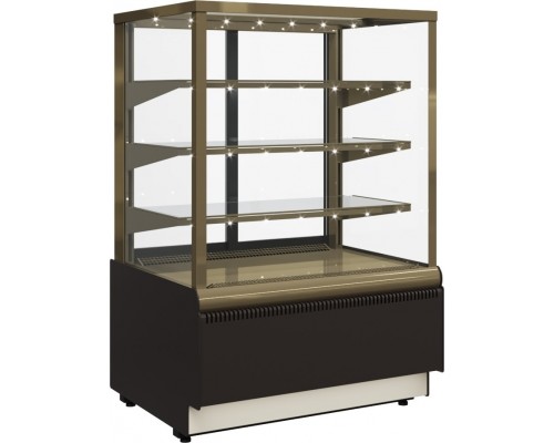 Витрина кондитерская Carboma KC70 VM 1,3-1 Light (0102-0109, шоколад / золото)